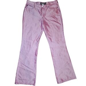Pink Metallic Jeans Pants Vintage Y2K